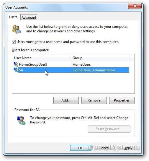 Jak zalogować się automatycznie w systemie Windows 7
