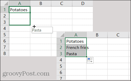 Lista niestandardowa autouzupełniania programu Excel