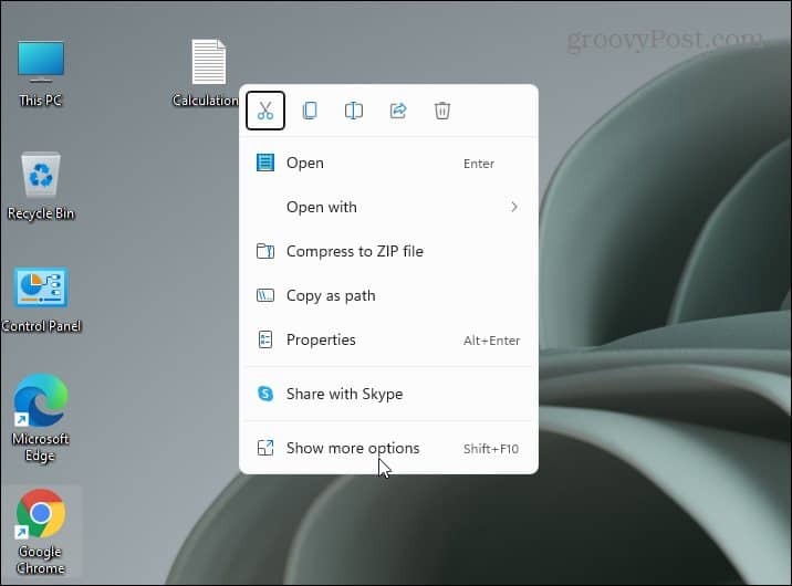 Nowe menu kontekstowe Windows 11