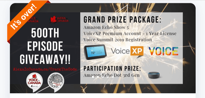 przykład pakietu nagród za gratisowy lejek do marketingu głosowego