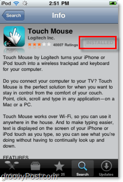 zainstaluj mysz dotykową Logitech na iPhonie