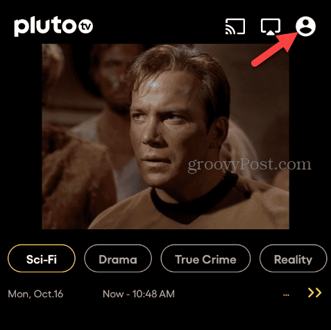 Usuń konto Pluto TV