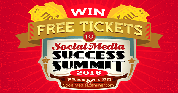 wygraj bilety na szczyt sukcesu w mediach społecznościowych 2016