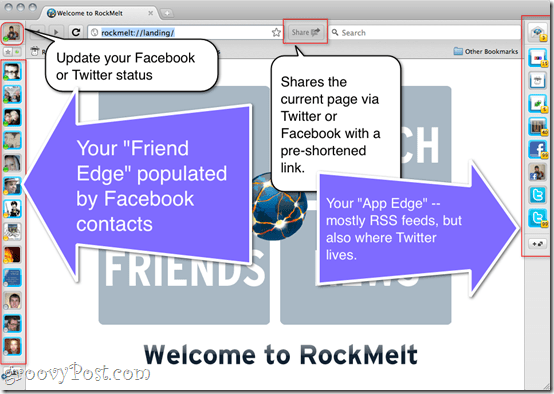Recenzja RockMelt - przeglądarka mediów społecznościowych