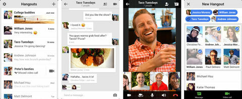 aplikacja Google Hangouts