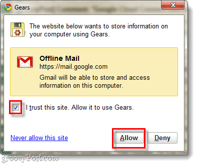 Zezwól Gmailowi ​​na dostęp do narzędzi Google