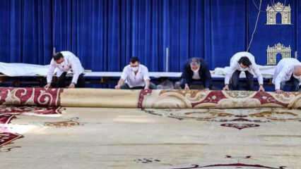 Kończy się renowacja największego dywanu Pałaców Narodowych