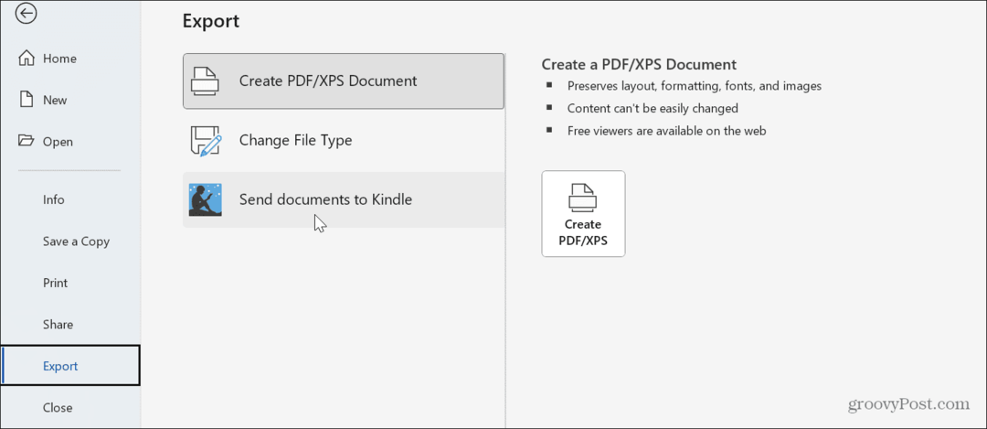 Jak wysłać dokumenty programu Word do Kindle z systemu Windows 11