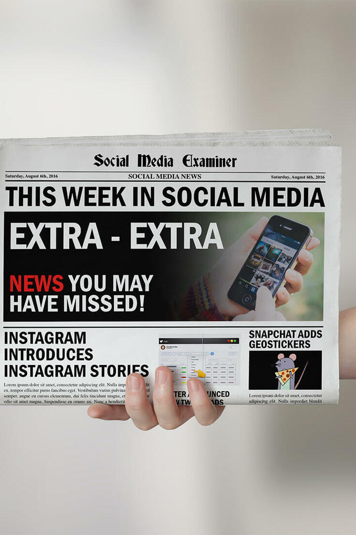 Instagram publikuje 24-godzinne historie: w tym tygodniu w mediach społecznościowych: Social Media Examiner