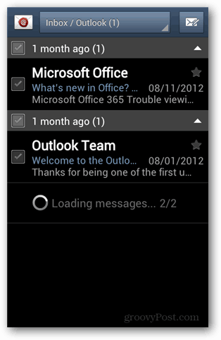 konto Outlook Android