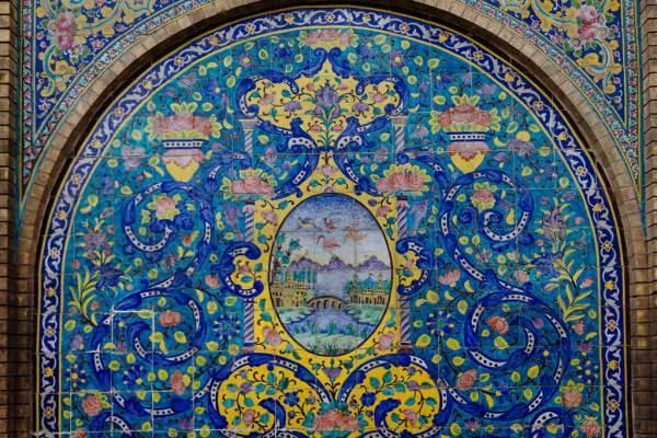 Szczegóły z Pałacu Golestan