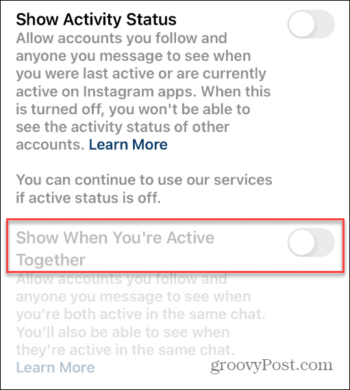 Ukryj swój status na Instagramie