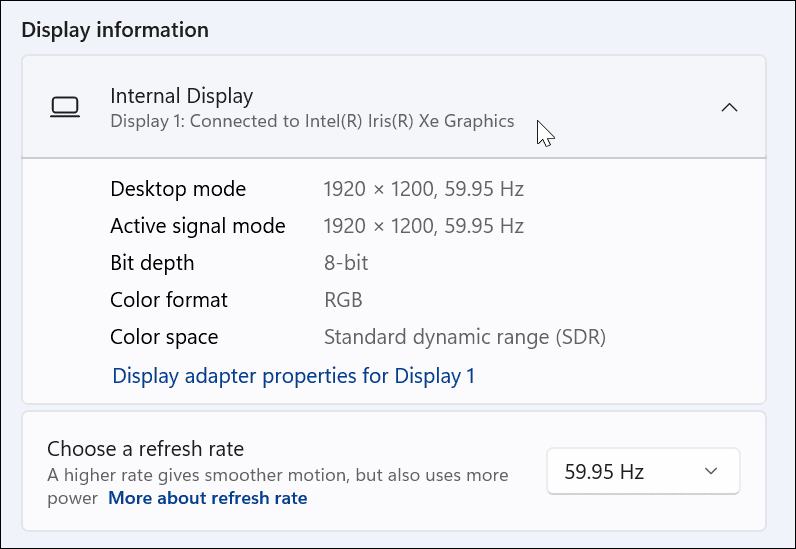 Sprawdź swoją kartę graficzną w systemie Windows 11