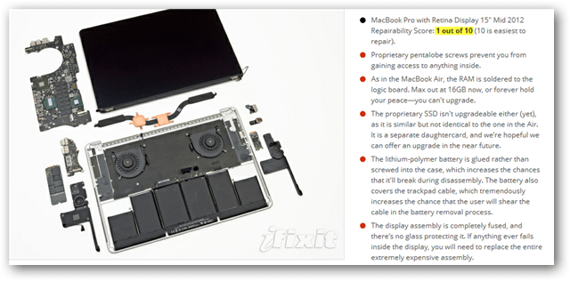 MacBook Pro 2012 najtrudniejszy do naprawienia
