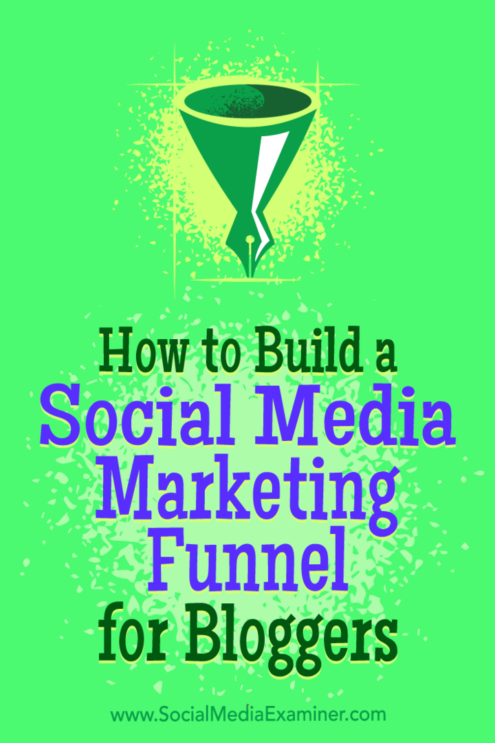 Jak zbudować lejek marketingowy w mediach społecznościowych dla blogerów autorstwa Cas McCullough na portalu Social Media Examiner.