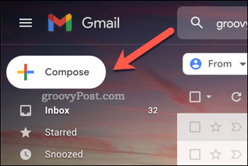 Przycisk Utwórz w Gmailu