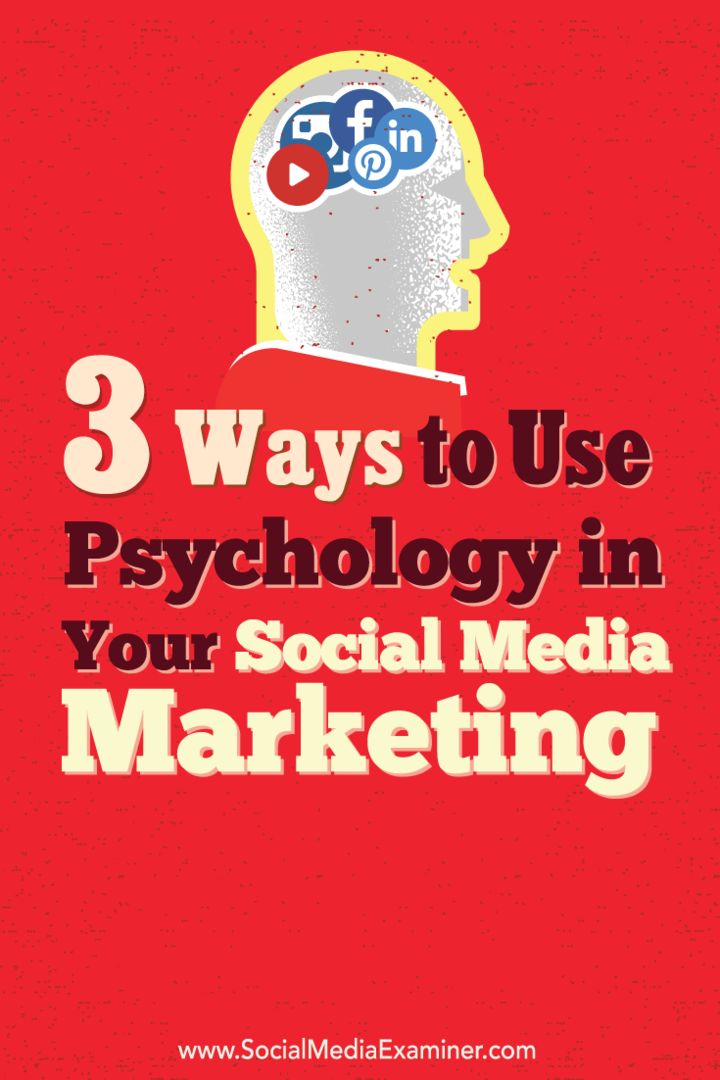 media społecznościowe i zasady marketingu psychologicznego
