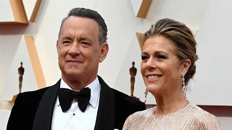 Tom Hanks i jego żona Rita Wilson