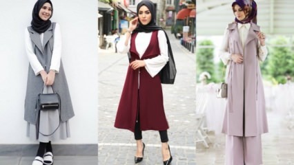 Kombinacje kamizelek dla kobiet hidżabu