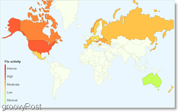 zobacz trendy Google Flu na świecie, teraz w 16 dodatkowych krajach