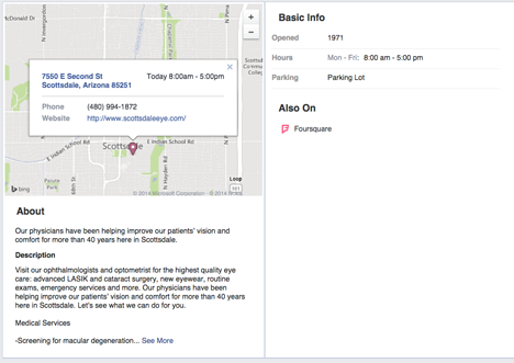 facebook o zakładce pokazującej mapę zameldowania