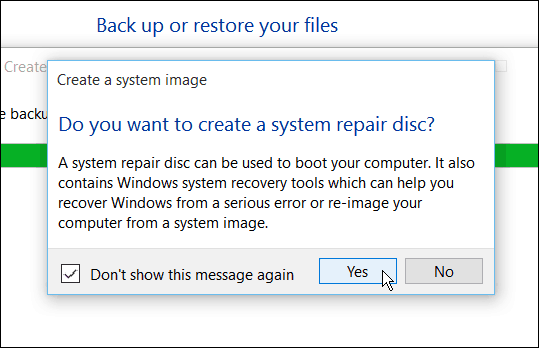 Utwórz klucz odzyskiwania systemu Windows 10