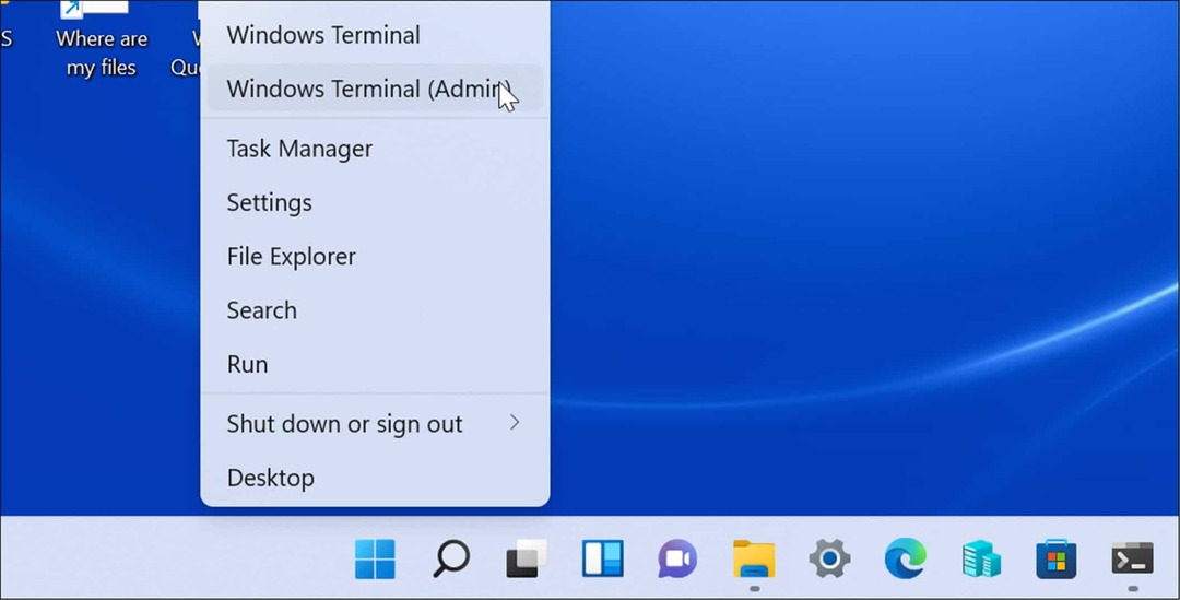 Administrator terminala Windows Windows 11