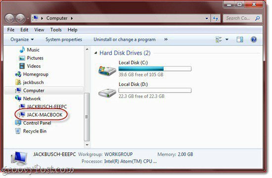 Udostępnianie plików i folderów OS X - Windows 7