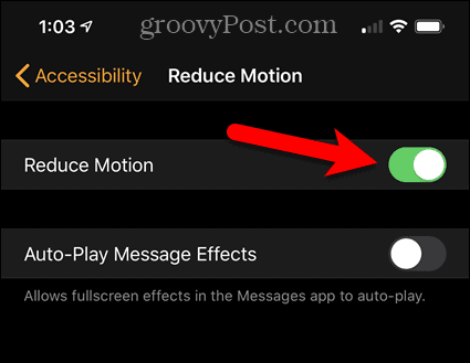 Włącz funkcję Reduce Motion na telefonie iPhone