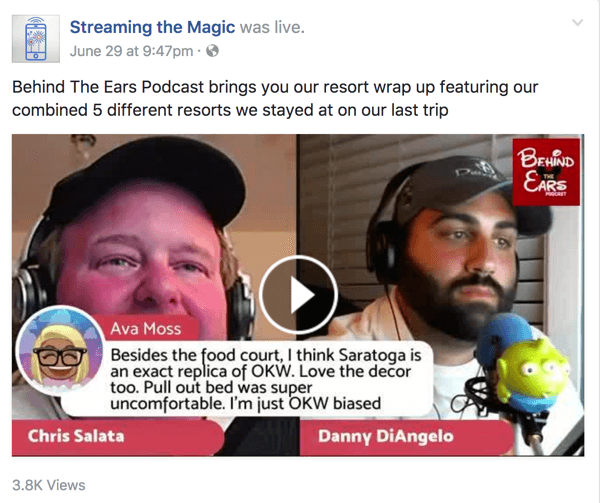 Współgospodarze Behind the Ears dzielą się bogatą wiedzą na temat wszystkiego, co dotyczy Disneya, w swoim programie na żywo na Facebooku.