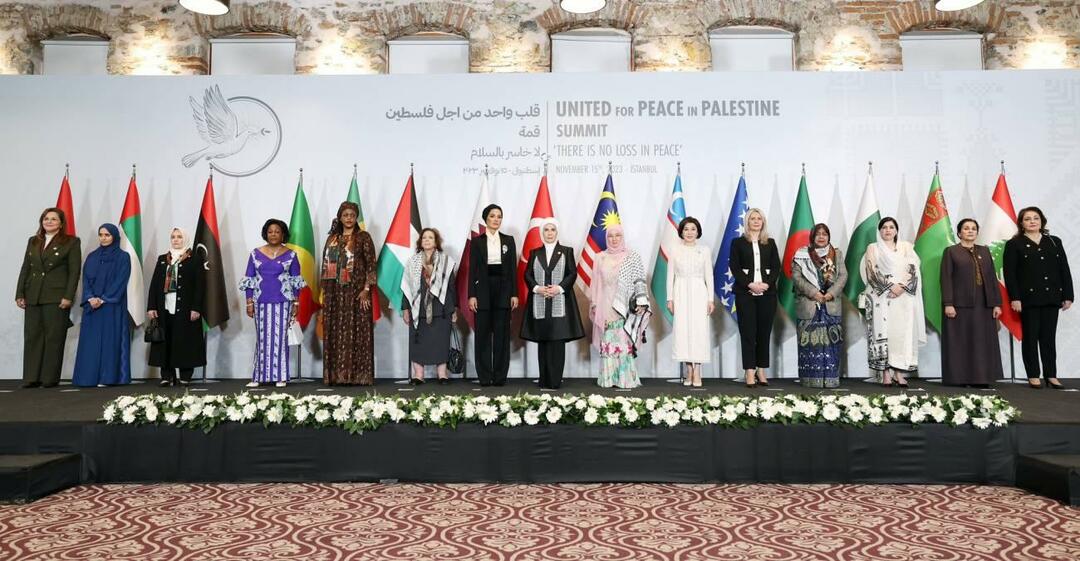 Szczyt „Jedno serce dla żon przywódców palestyńskich”.