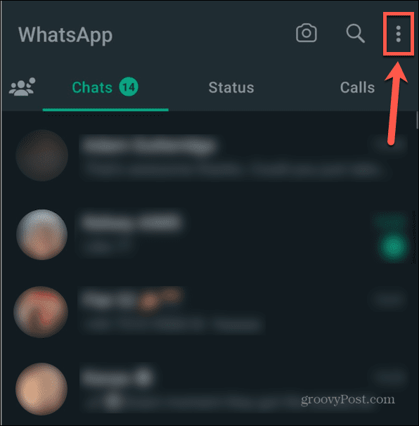 WhatsApp więcej opcji