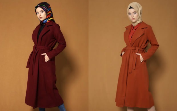 hidżab modele płaszczowe zakurzone