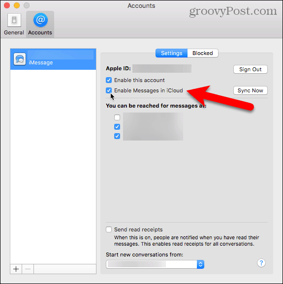 Włącz Wiadomości w iCloud na komputerze Mac