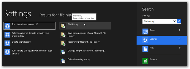 Jak włączyć historię plików systemu Windows 8