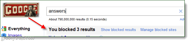 wyszukiwarka google 3 zablokowane wyniki