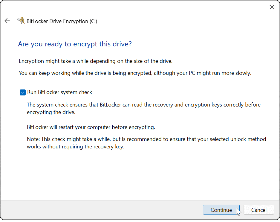 użyj szyfrowania BitLocker w systemie Windows 11