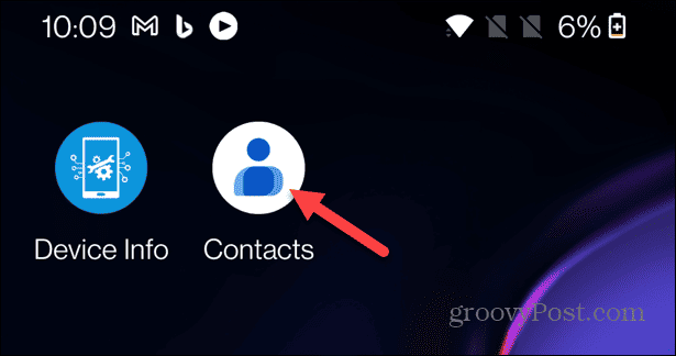 Dodaj kontakty do ekranu głównego Androida