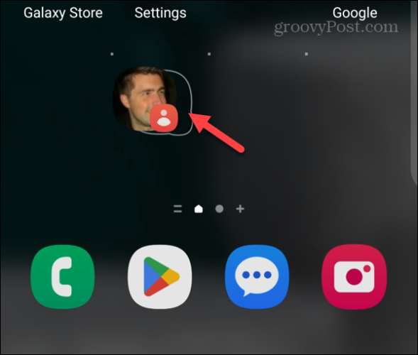 skontaktuj się z widżetem ekranu głównego Androida