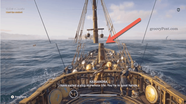 Przykładowe zrywanie ekranu w Assassins Creed Odyssey