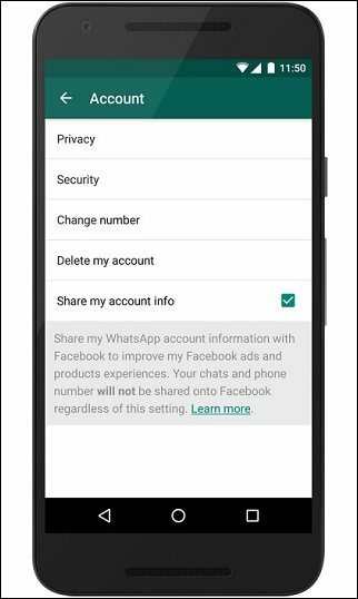 Uniemożliwiaj WhatsApp udostępnianie danych kontaktowych na Facebooku