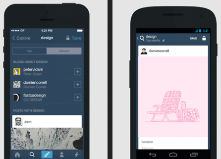 tumblr aktualizuje wyszukiwanie aplikacji mobilnych