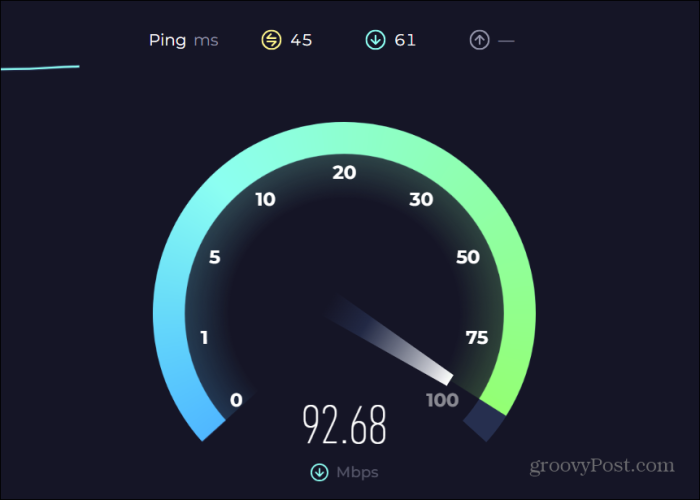 Speedtest, aby określić prędkość Internetu