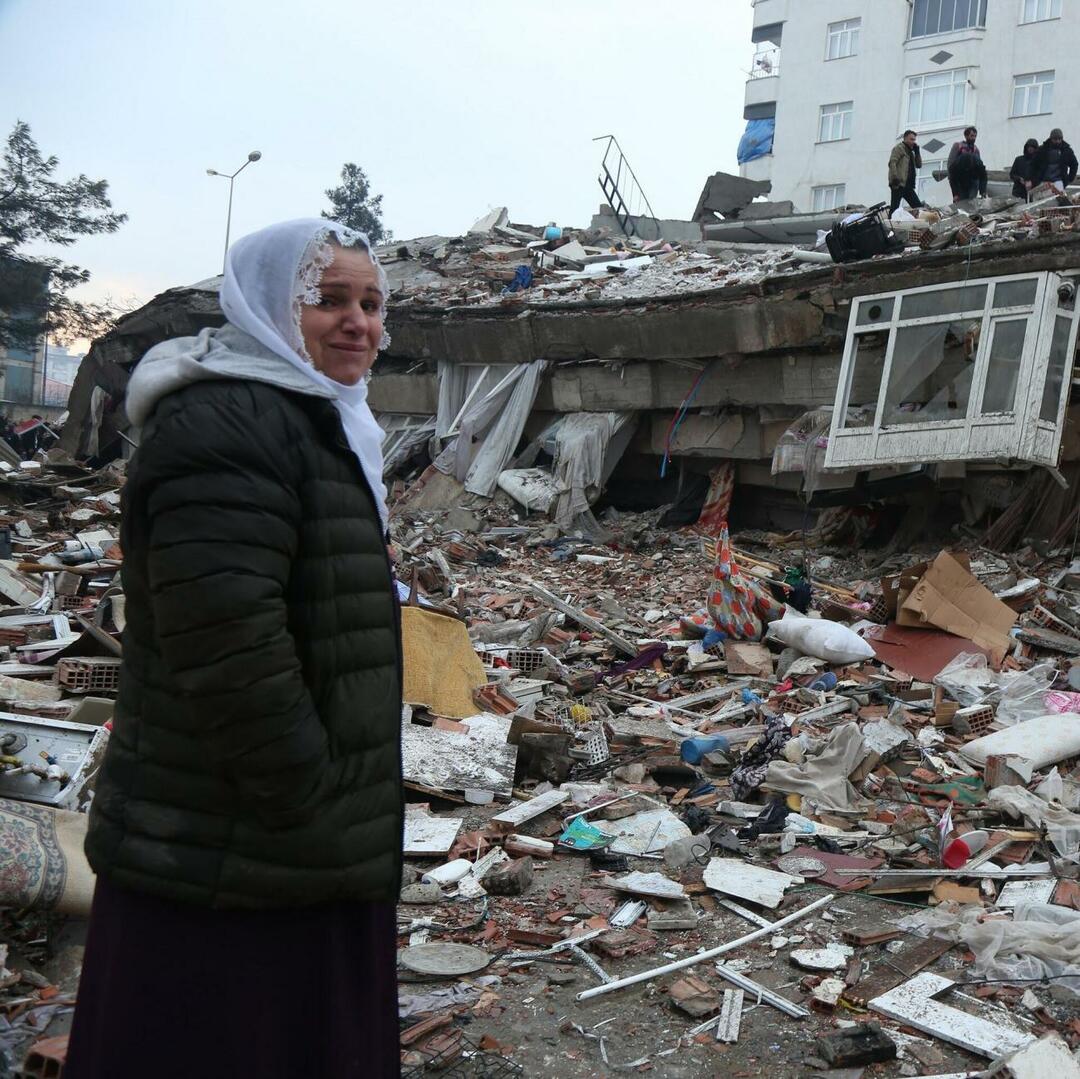 Klatki z trzęsień ziemi z centrum Kahramanmaraş
