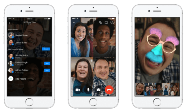 Facebook Messenger wprowadza funkcję grupowego czatu wideo na Androida, iOS i Internet.