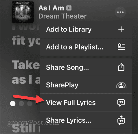 Zobacz teksty piosenek w Apple Music