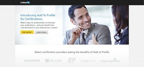 linkedin dodaj do profilu w celu uzyskania certyfikatów