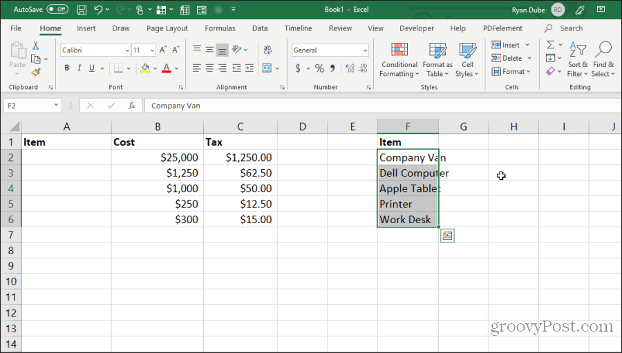 przenoszenie komórek w programie Excel
