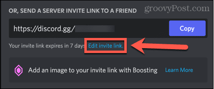 Discord edytuj link z zaproszeniem