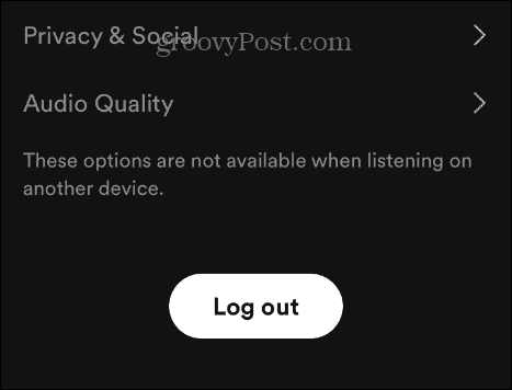 Tekst piosenki Spotify nie działa